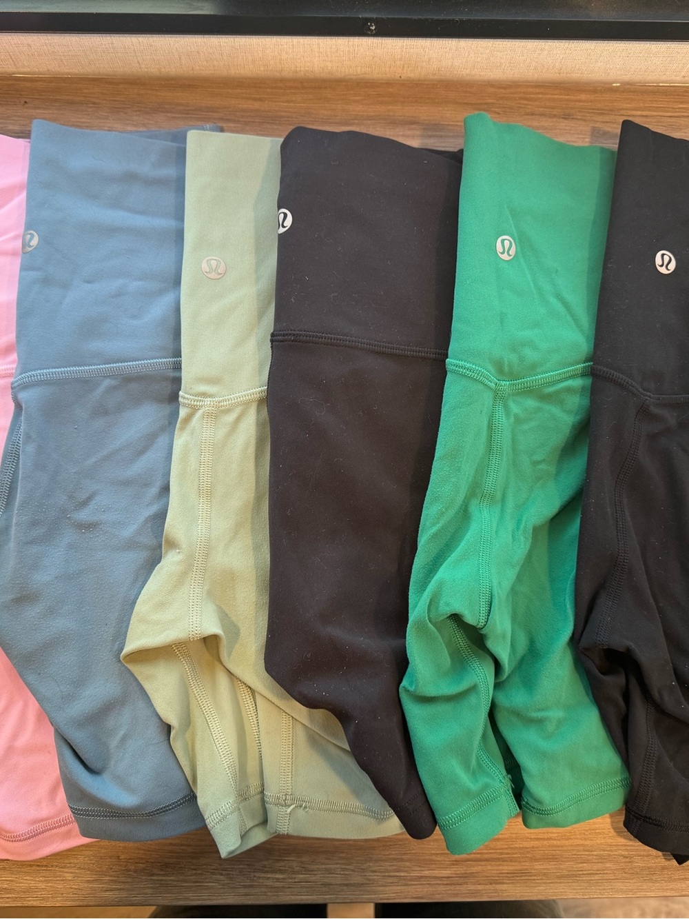 BUNDLE lululemon Women's Bike Shorts in Pink, Blue, Sage, 2xBlack,Green